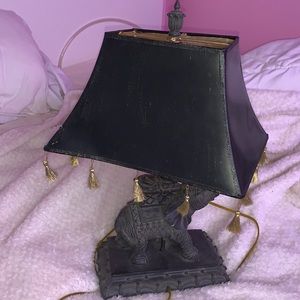 Vintage Elephant Lamp/Bohemian Decor